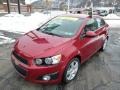 2013 Crystal Red Tintcoat Chevrolet Sonic LTZ Sedan  photo #4