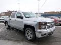 2014 Silver Ice Metallic Chevrolet Silverado 1500 LT Crew Cab 4x4  photo #2