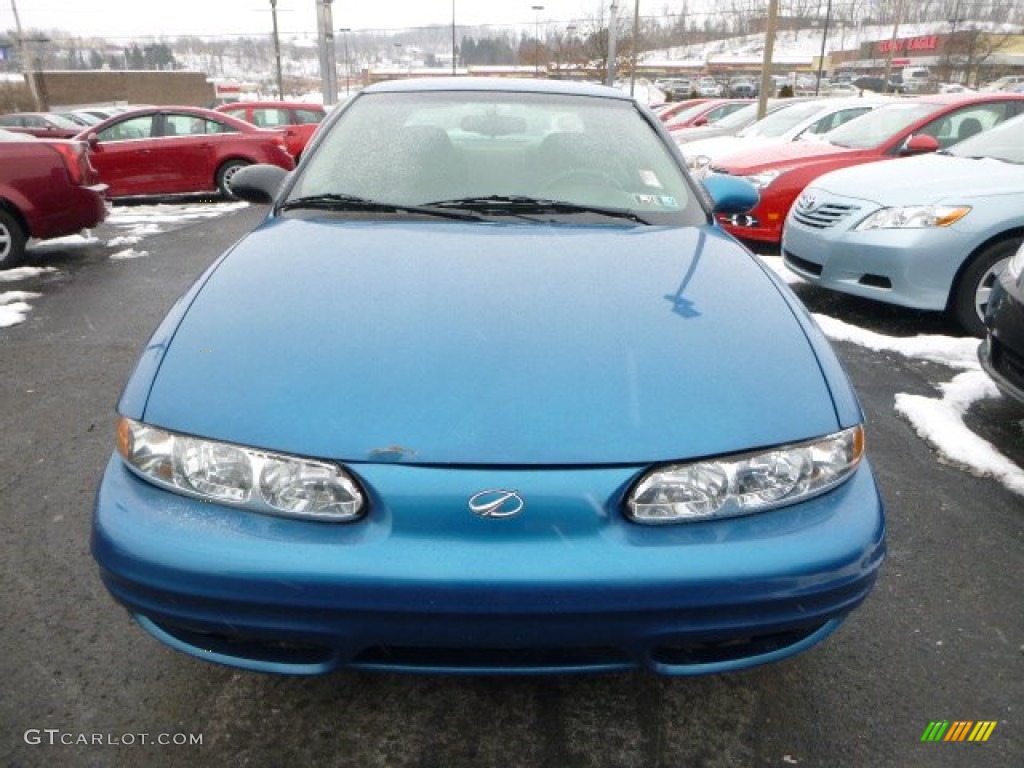 2000 Alero GL Sedan - Electric Blue / Pewter photo #6