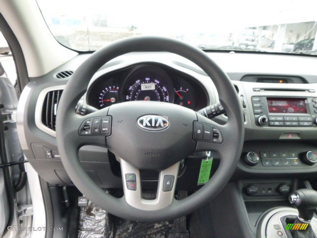 2014 Kia Sportage LX Black Steering Wheel Photo #90581665
