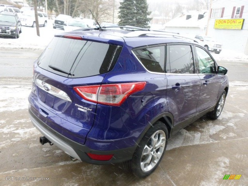 2014 Escape Titanium 2.0L EcoBoost 4WD - Deep Impact Blue / Charcoal Black photo #5