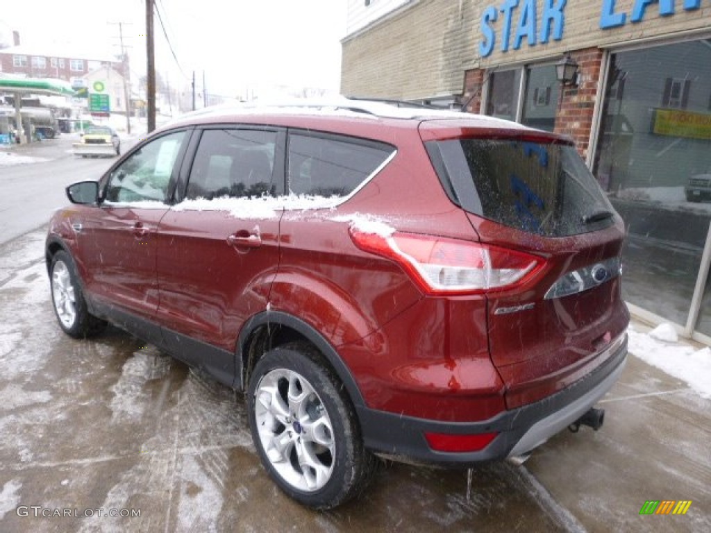 2014 Escape Titanium 2.0L EcoBoost 4WD - Sunset / Charcoal Black photo #6