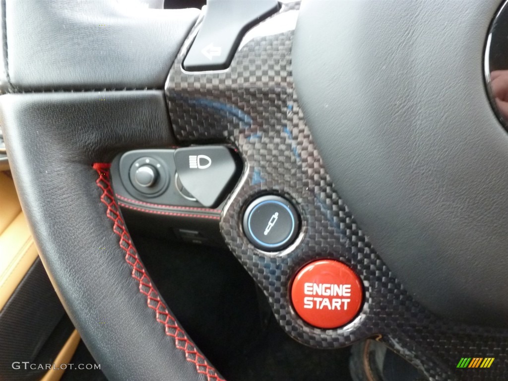 2013 Ferrari 458 Italia Beige Steering Wheel Photo #90582324