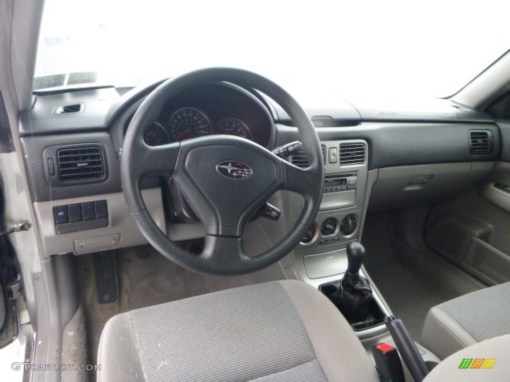 2006 Forester 2.5 X - Steel Gray Metallic / Graphite Gray photo #10