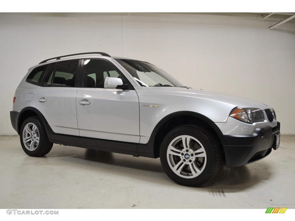 Titanium Silver Metallic 2005 BMW X3 3.0i Exterior Photo #90583480