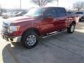 2014 Ruby Red Ford F150 Lariat SuperCrew 4x4  photo #2