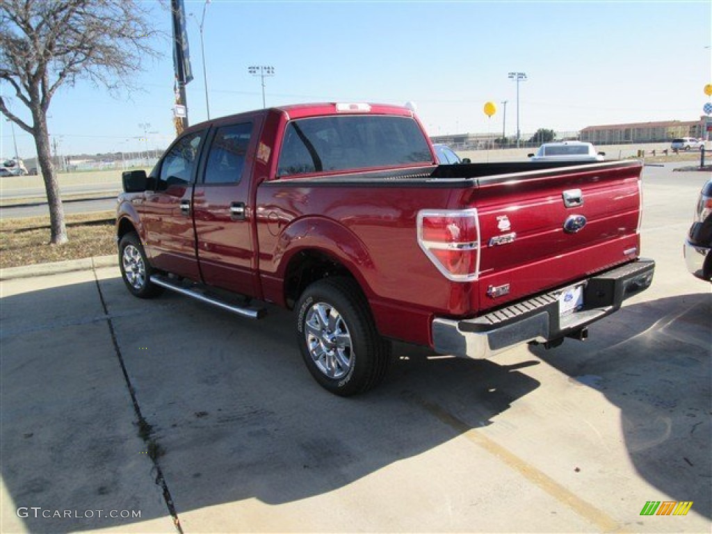 2014 F150 XLT SuperCrew - Ruby Red / Steel Grey photo #7