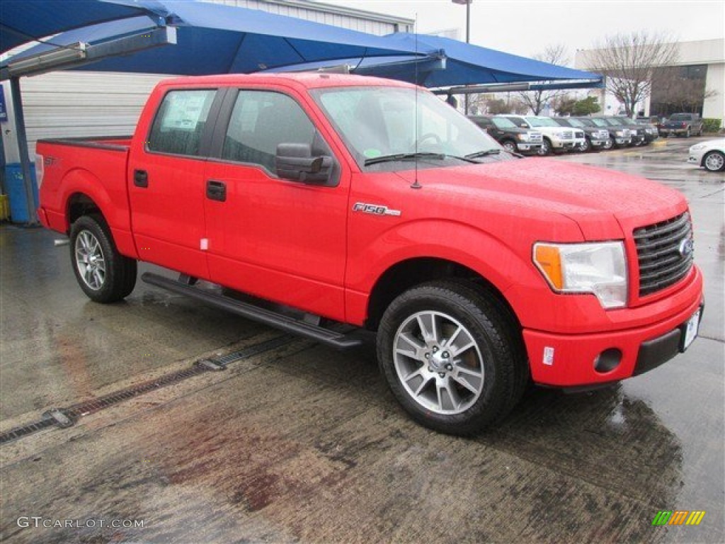 2014 F150 STX SuperCrew - Race Red / Black photo #8