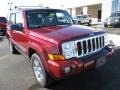 2008 Red Rock Crystal Pearl Jeep Commander Limited 4x4  photo #2
