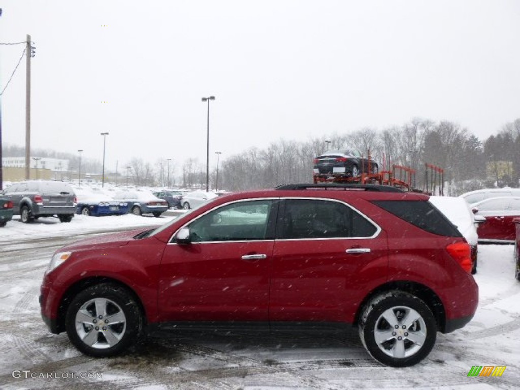 2014 Equinox LT AWD - Crystal Red Tintcoat / Jet Black photo #8