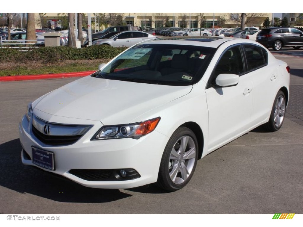 2014 ILX 2.0L Technology - Bellanova White Pearl / Parchment photo #3