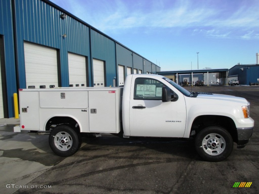 2014 Sierra 2500HD Regular Cab Utility Truck - Summit White / Dark Titanium photo #1