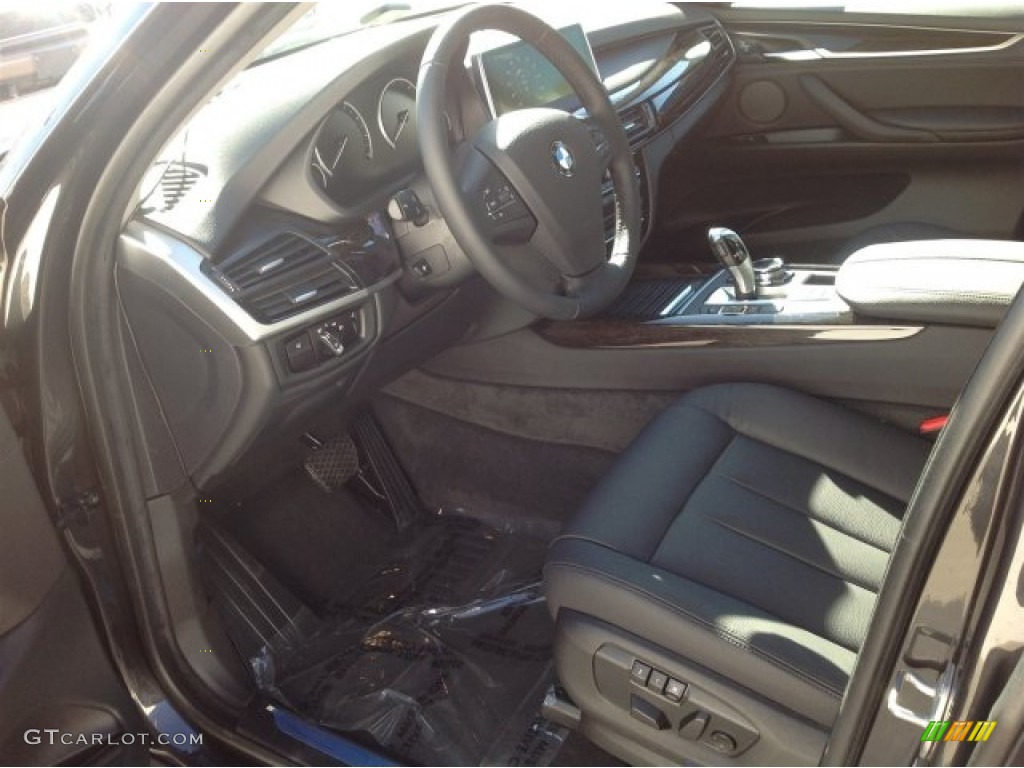 Black Interior 2014 BMW X5 xDrive35d Photo #90591109