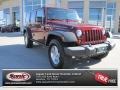 Red Rock Crystal Pearl 2009 Jeep Wrangler Unlimited Rubicon 4x4