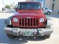 2009 Red Rock Crystal Pearl Jeep Wrangler Unlimited Rubicon 4x4  photo #6