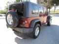 2009 Red Rock Crystal Pearl Jeep Wrangler Unlimited Rubicon 4x4  photo #10