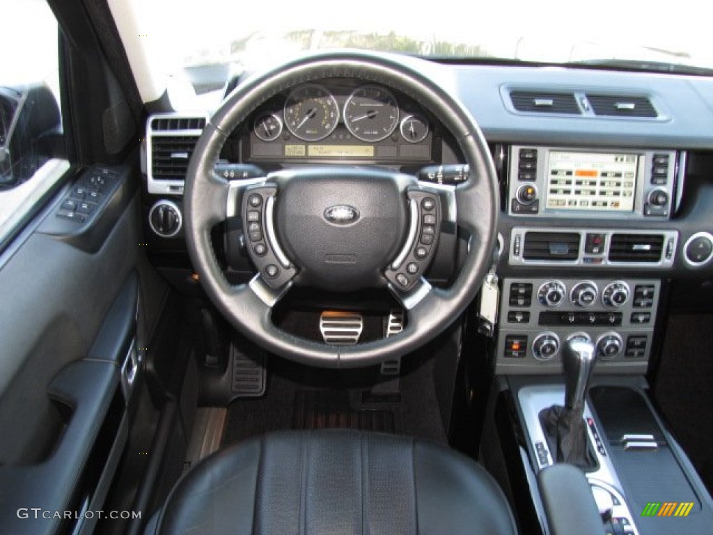 2009 Range Rover Supercharged - Santorini Black Metallic / Jet Black/Jet Black photo #3