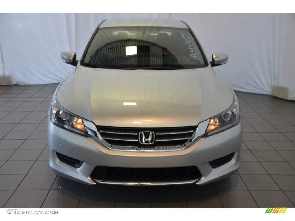 2014 Accord LX Sedan - Alabaster Silver Metallic / Black photo #2