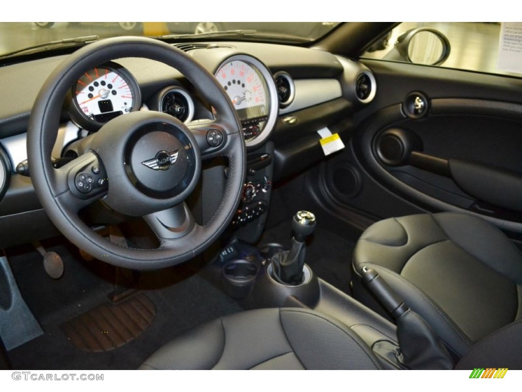 Carbon Black Interior 2014 Mini Cooper Coupe Photo #90597362