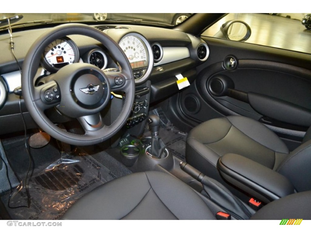 Carbon Black Interior 2014 Mini Cooper Coupe Photo #90597905