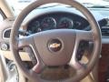 Dark Cashmere/Light Cashmere 2012 Chevrolet Avalanche LTZ Steering Wheel