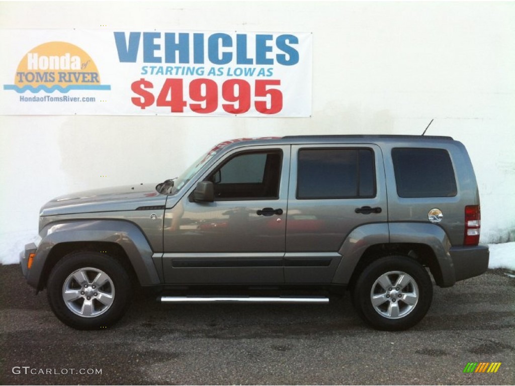 2012 Liberty Sport 4x4 - Mineral Gray Metallic / Dark Slate Gray photo #4