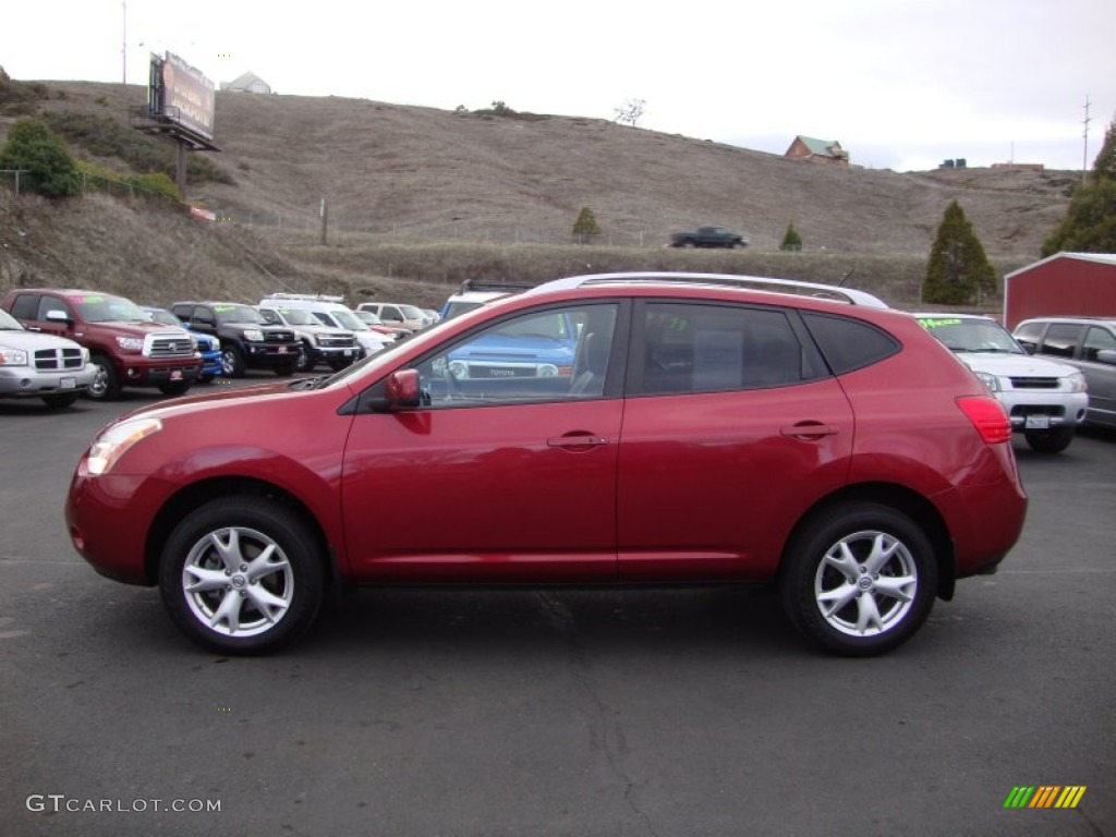 2009 Rogue SL AWD - Venom Red / Black photo #4