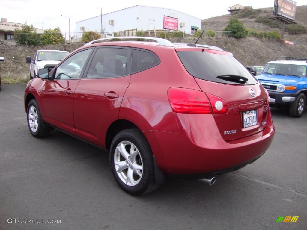 2009 Rogue SL AWD - Venom Red / Black photo #5