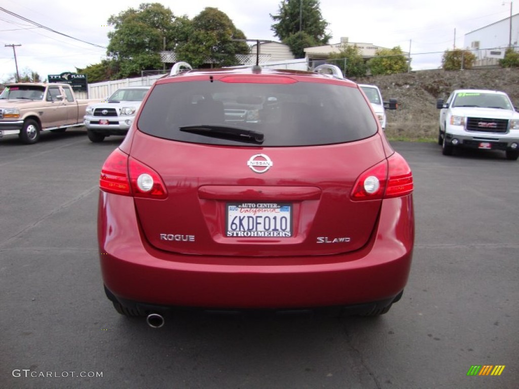 2009 Rogue SL AWD - Venom Red / Black photo #6