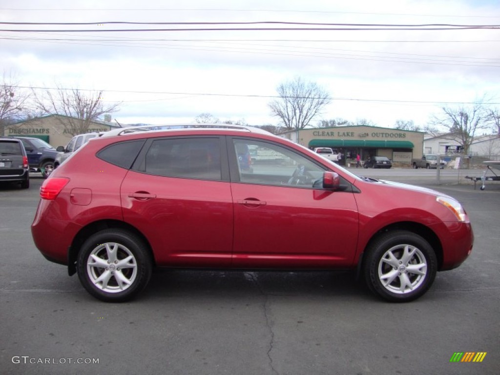 2009 Rogue SL AWD - Venom Red / Black photo #8