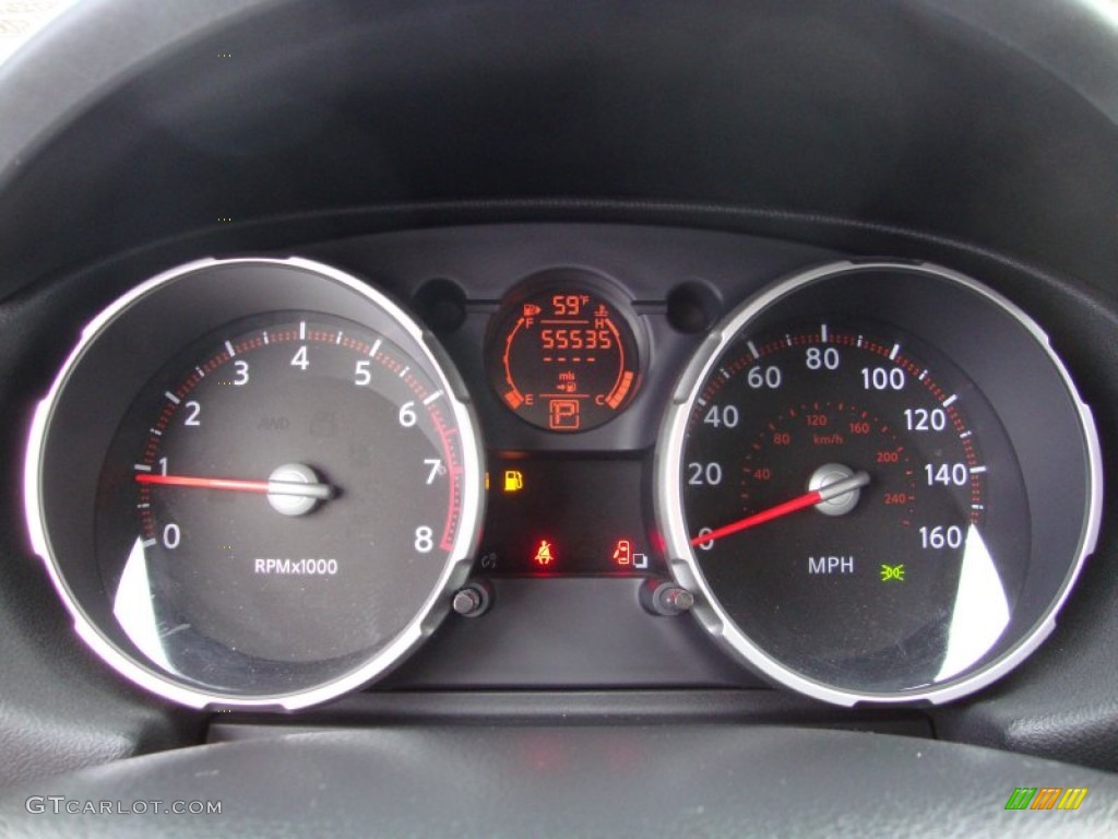 2009 Rogue SL AWD - Venom Red / Black photo #12
