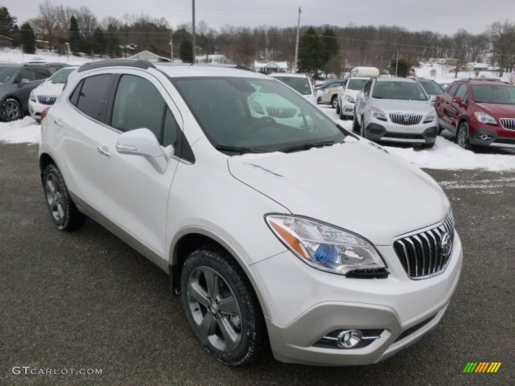 White Pearl Tricoat 2014 Buick Encore Convenience AWD Exterior Photo #90603401