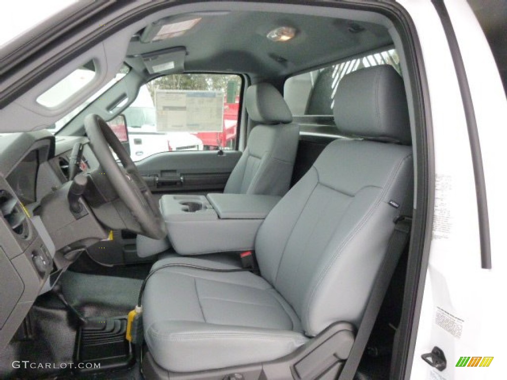 2014 Ford F350 Super Duty XL Regular Cab 4x4 Dump Truck Front Seat Photo #90603548
