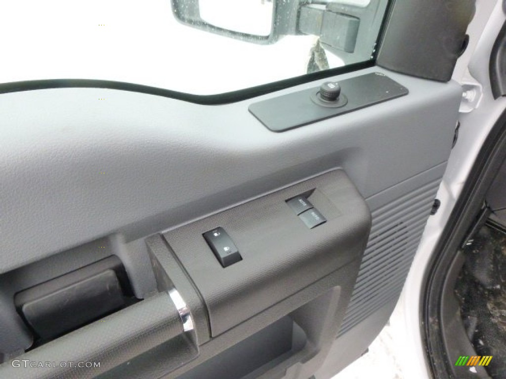 2014 F350 Super Duty XL Regular Cab 4x4 Dump Truck - Oxford White / Steel photo #13