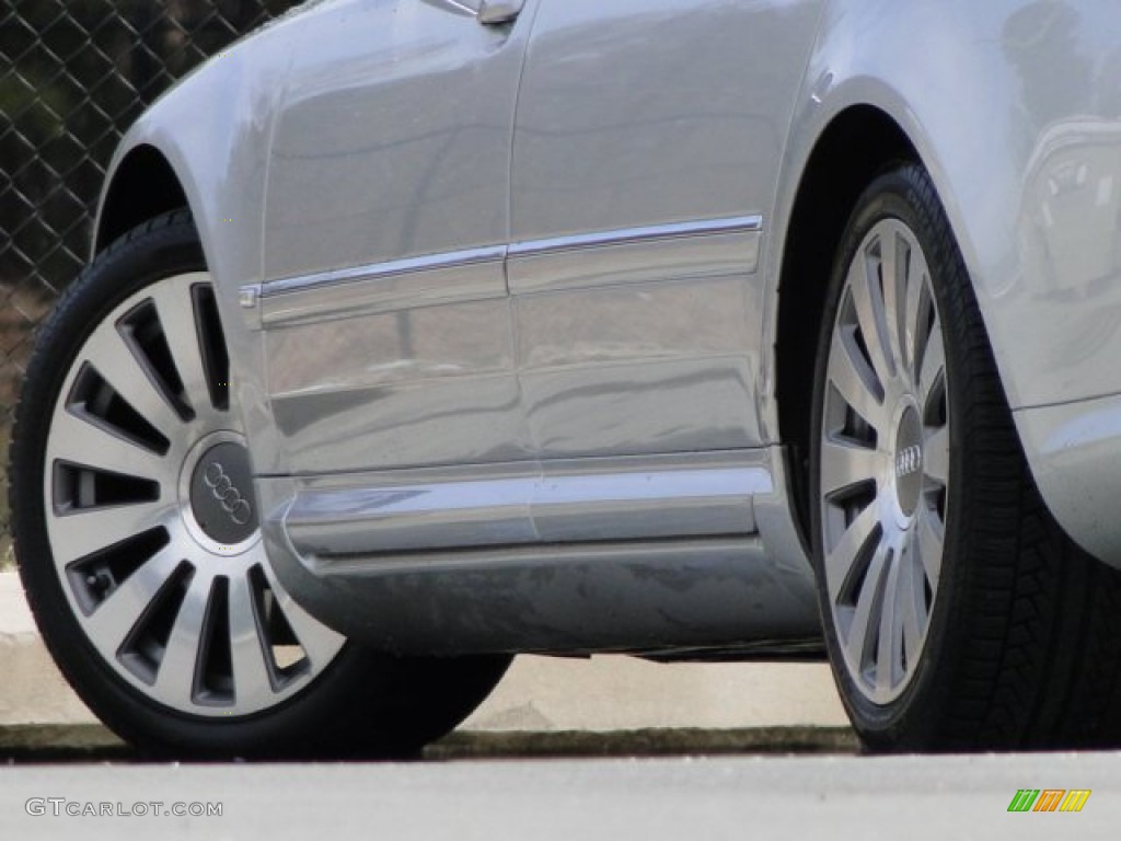 2007 A8 L 4.2 quattro - Light Silver Metallic / Black photo #10