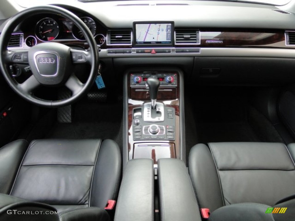 2007 A8 L 4.2 quattro - Light Silver Metallic / Black photo #12