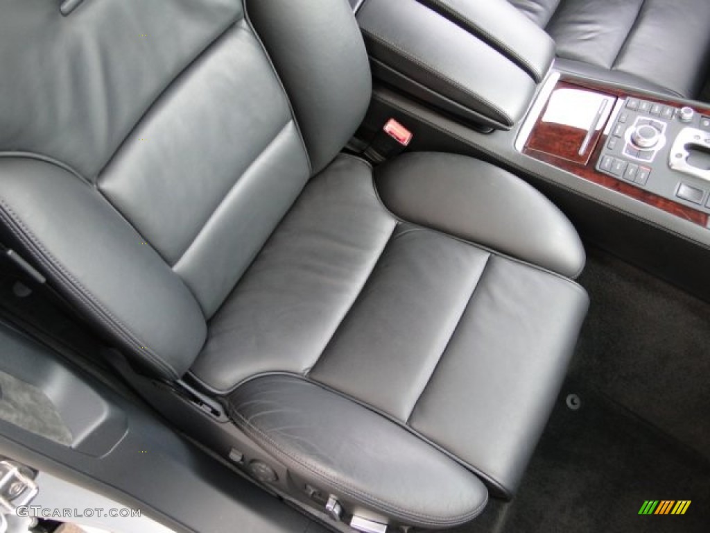 2007 A8 L 4.2 quattro - Light Silver Metallic / Black photo #18