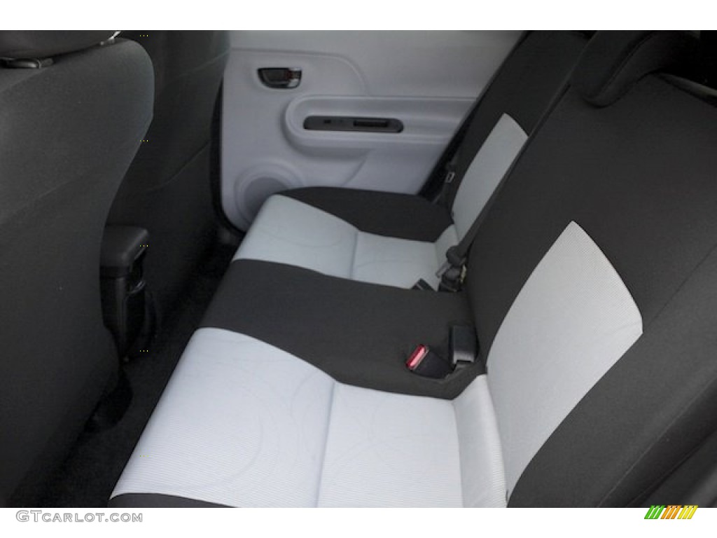 2012 Prius c Hybrid One - Habanero / Light Blue Gray/Black photo #4