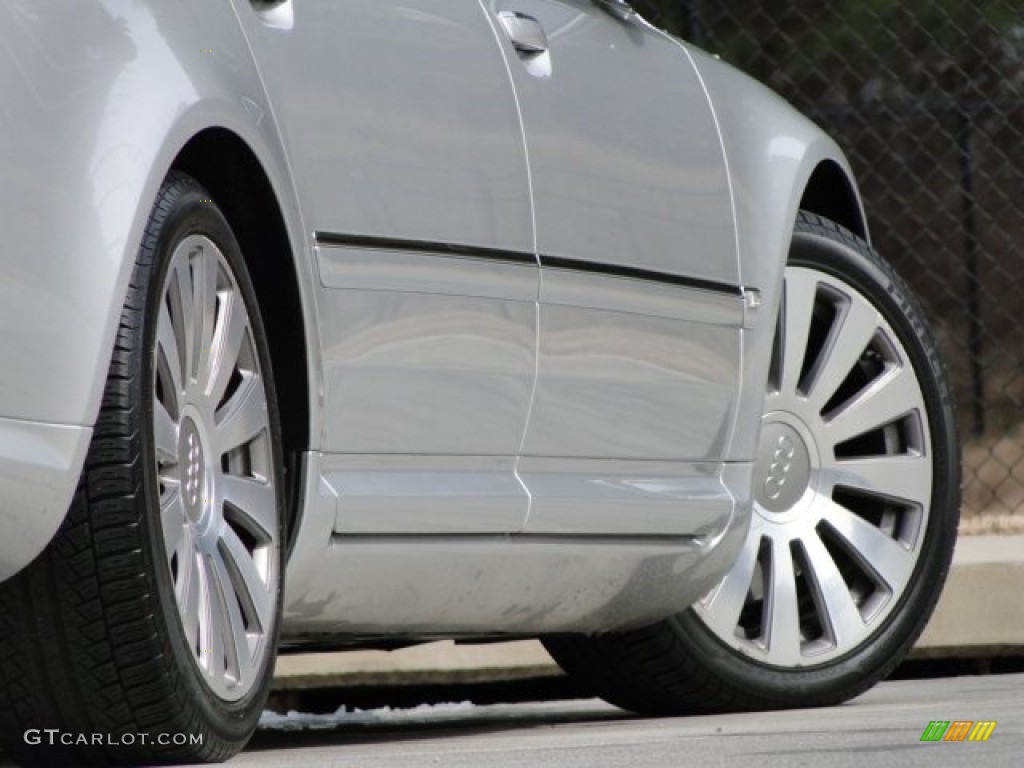 2007 A8 L 4.2 quattro - Light Silver Metallic / Black photo #27