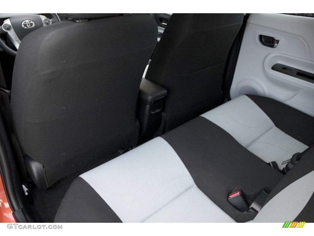 2012 Prius c Hybrid One - Habanero / Light Blue Gray/Black photo #14