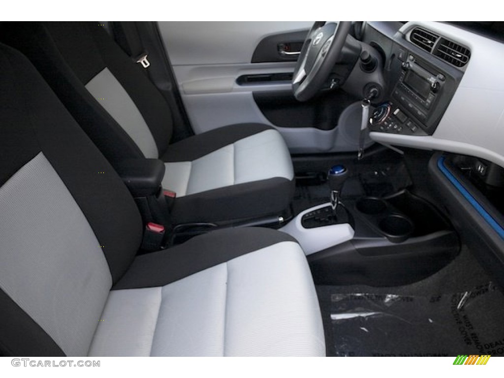 2012 Prius c Hybrid One - Habanero / Light Blue Gray/Black photo #20