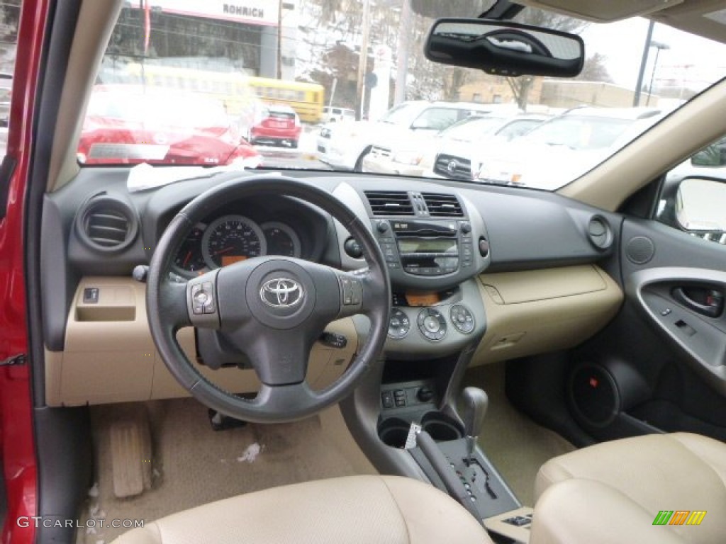 2011 RAV4 Limited 4WD - Barcelona Red Metallic / Sand Beige photo #6