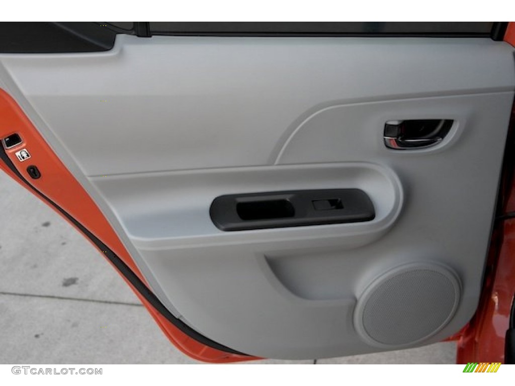 2012 Prius c Hybrid One - Habanero / Light Blue Gray/Black photo #25