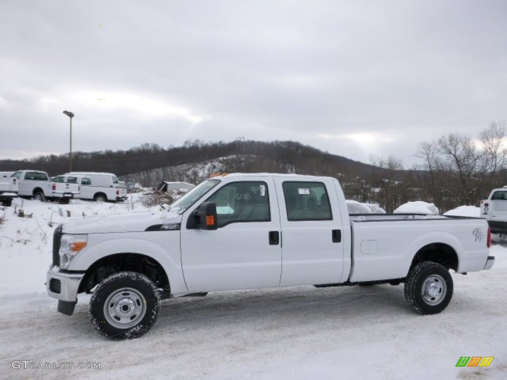 2014 F350 Super Duty XL Crew Cab 4x4 - Oxford White / Steel photo #5