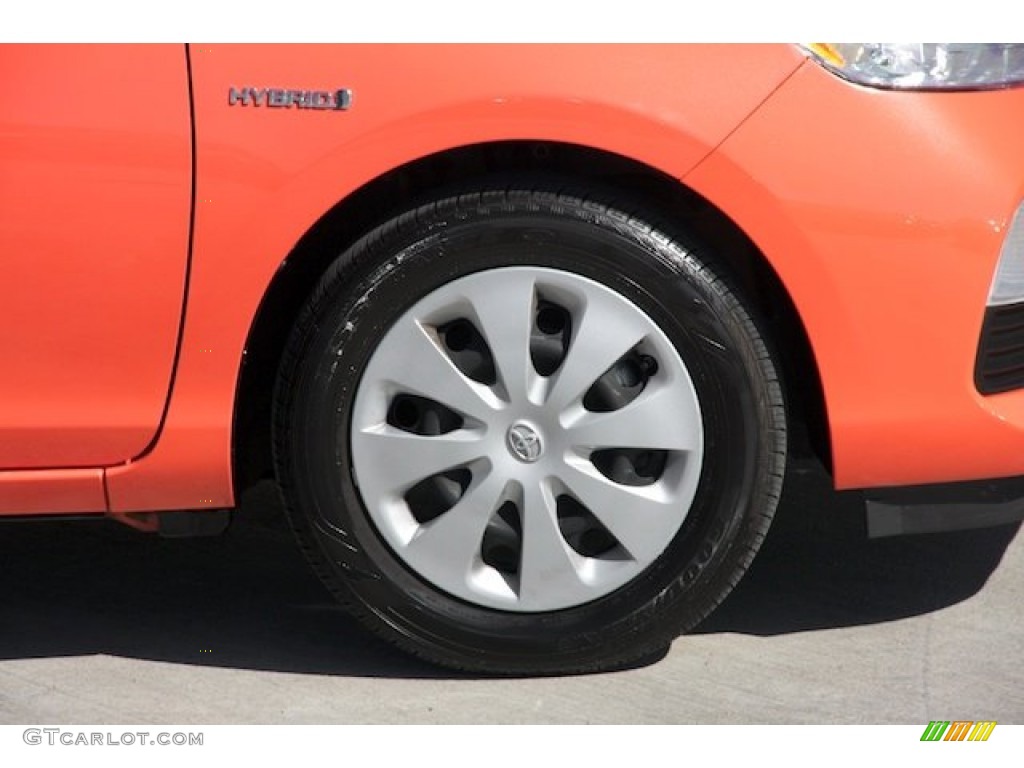 2012 Prius c Hybrid One - Habanero / Light Blue Gray/Black photo #31