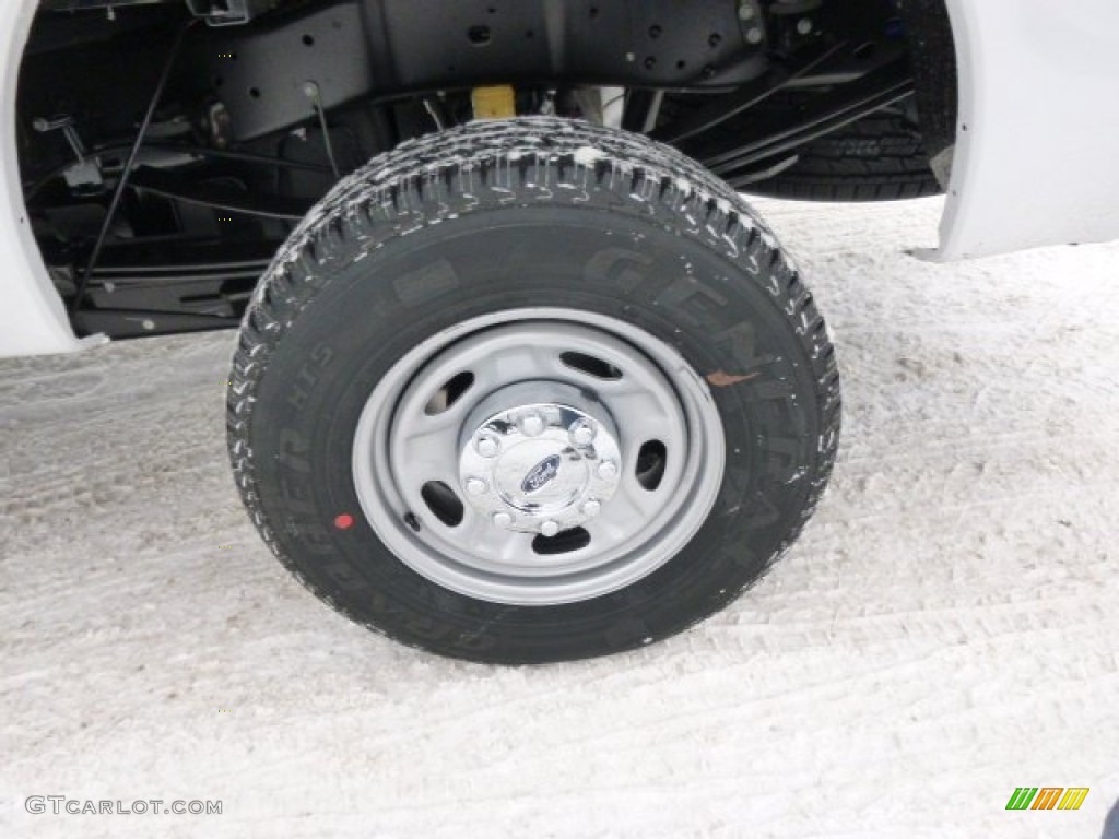 2014 F350 Super Duty XL Crew Cab 4x4 - Oxford White / Steel photo #9