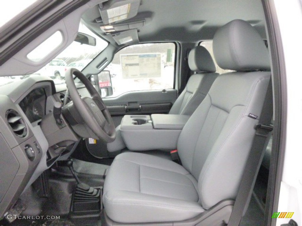 2014 F350 Super Duty XL Crew Cab 4x4 - Oxford White / Steel photo #10