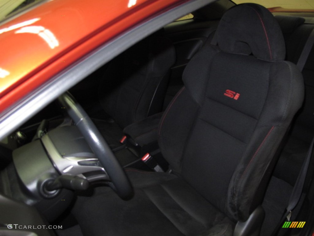 2008 Civic Si Coupe - Habanero Red Pearl / Black photo #15