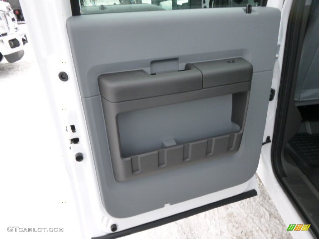 2014 F350 Super Duty XL Crew Cab 4x4 - Oxford White / Steel photo #13
