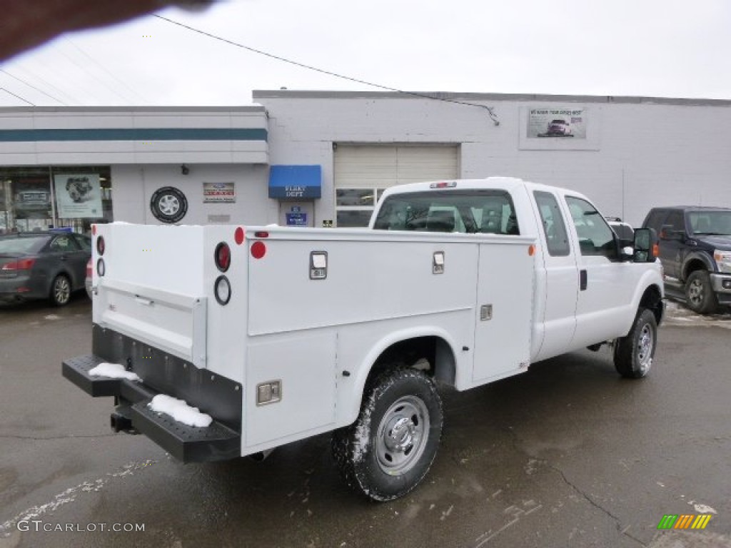2014 F350 Super Duty XL SuperCab 4x4 Utility Truck - Oxford White / Steel photo #8